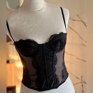 Black and grey corset size XXS, gently used, great condition. SALE!!